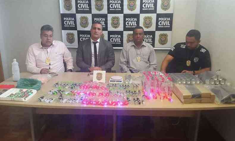 Polcia Civil apresentou o resultado da operao nesta tera-feira(foto: Edsio Ferreira/EM/DA Press)