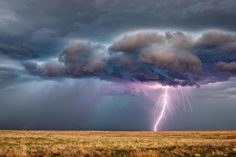Pesquisa comprovou cientificamente que a mudança do comportamento dos insetos pode indicar a chegada de tempestades e ventanias(foto: Getty Images) Nuvens carregadas e raio