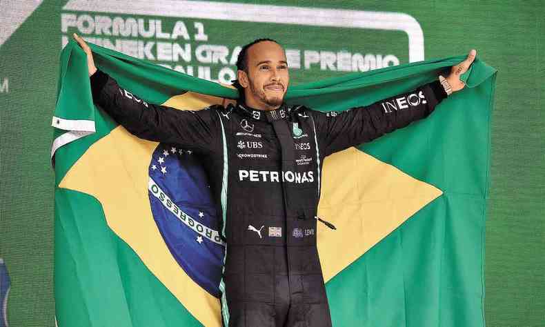 O ingls Lewis Hamilton, que venceu o GP So Paulo de Frmula 1