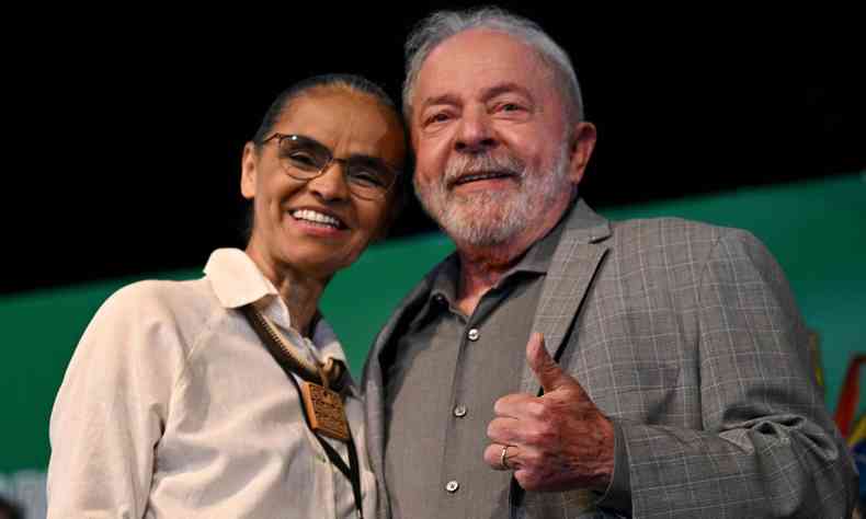 A ministra Marina Silva e o presidente Luiz Incio Lula da Silva