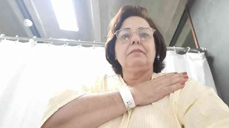 Sandra Santos no Hospital Rede Sarah em Braslia(foto: Arquivo pessoal)