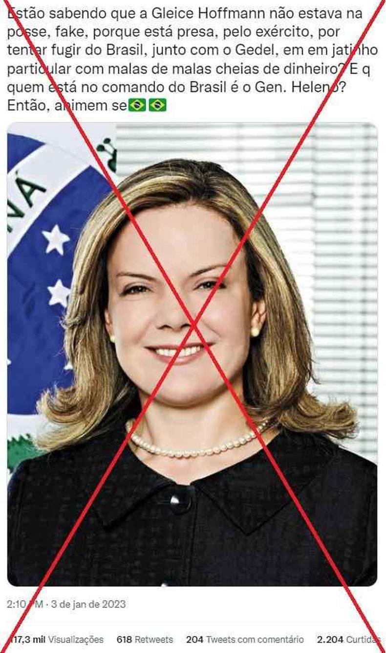 Captura de tela feita em 4 de janeiro de 2023 de uma publicação no Twitter (foto: Reprodução) Captura de tela feita em 4 de janeiro de 2023 de uma publicação no Twitter