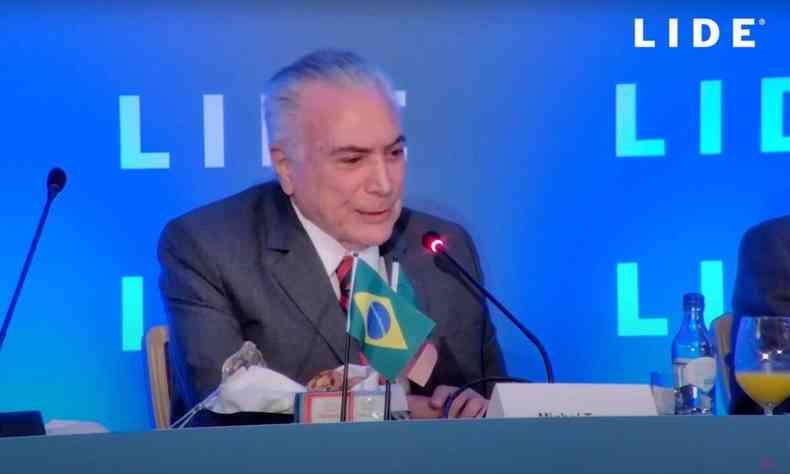Michel Temer em participao na Lide Brazil Conference