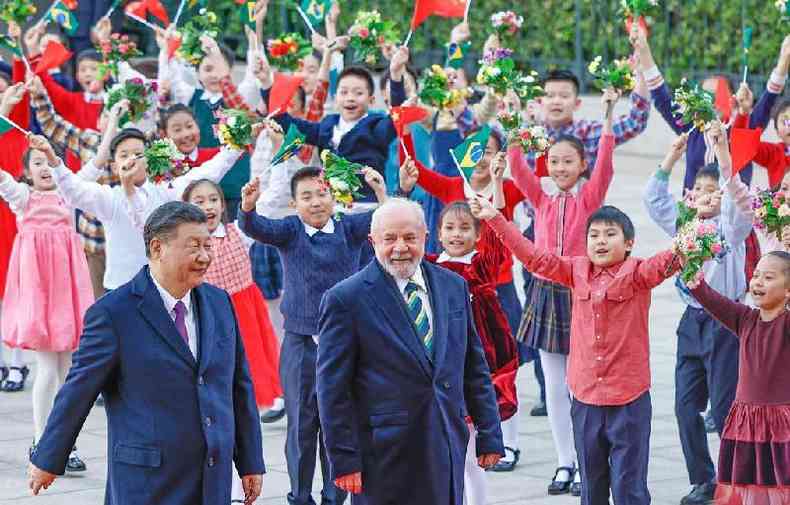 Xi Jinping e Lula na China