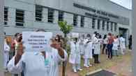 Servidores do Hemominas de BH protestam por vacinas contra a COVID-19