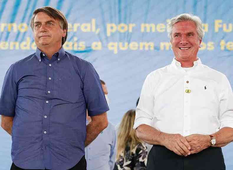 Jair Bolsonaro com o ex-presidente Fernando Collor: 'inspirao'(foto: PR/Reproduo)