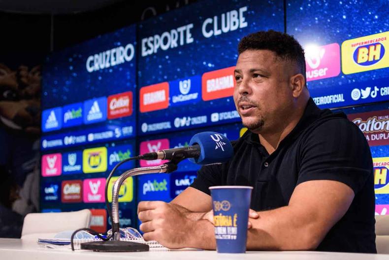 Mandatrio do Cruzeiro, Ronaldo Fenmeno diz que transferncia preserva patrimnio, ameaado por dvidas tributrias