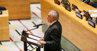 O presidente Michel temer est em Nova York para participar da 71 Assembleia Geral da Organizao das Naes Unidas (ONU).(foto: Beto Barata/PR)