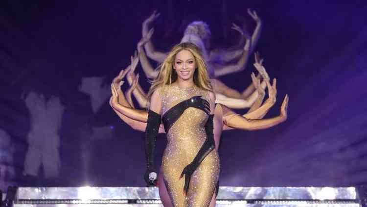 Beyonce durante show em Londres