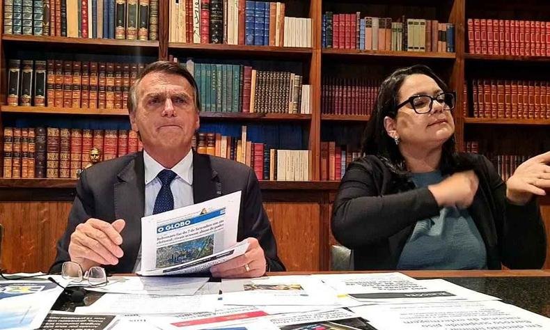 Bolsonaro em live semanal