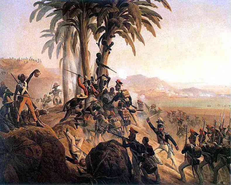 Batalha de So Domingo, quadro que representa a independncia do Haiti