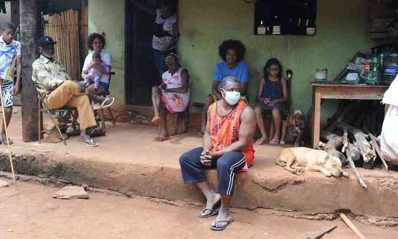 Com muitas pessoas no grupo de risco, desde 2020, a comunidade do quilombo do Açude, em Jaboticatubas, está em isolamento social(foto: Leandro Couri/EM/D.A Press )