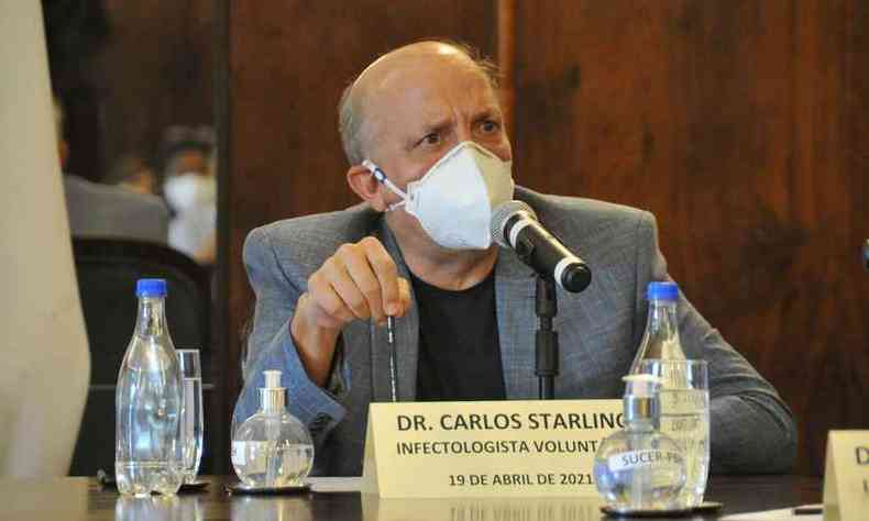 Médico infectologista Carlos Starling, do Comitê de Enfrentamento à COVID-19 da Prefeitura de Belo Horizonte(foto: Juarez Rodrigues/EM/D.A Press)