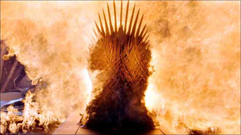 O Trono de Ferro sob ataque no episdio que fechou a atrao: ascenso de um novo rei com direito a recorde de audincia(foto: HBO/DIVULGAO)