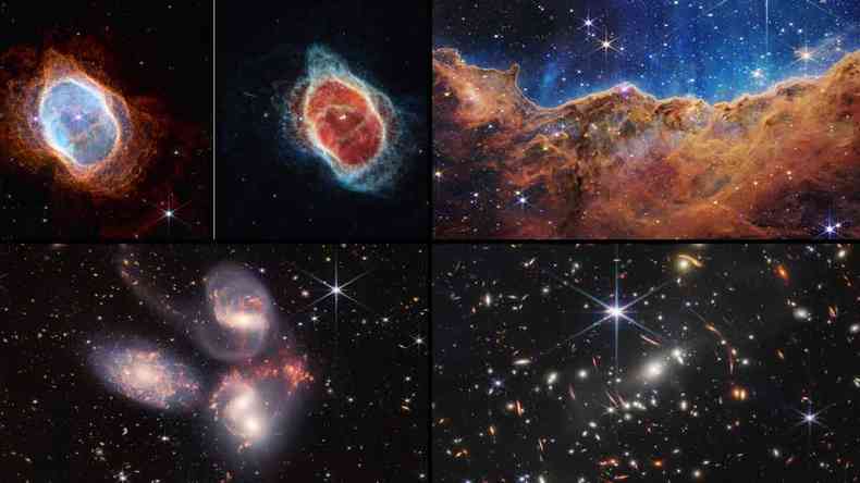 Imagens do telescópio James Webb