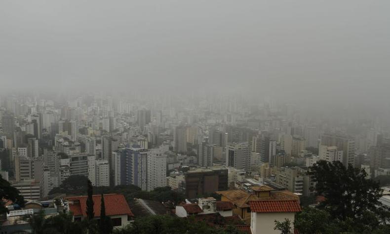 tempo nublado em Belo Horizonte