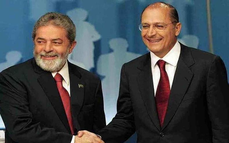 Lula e Alckmin do aos mos