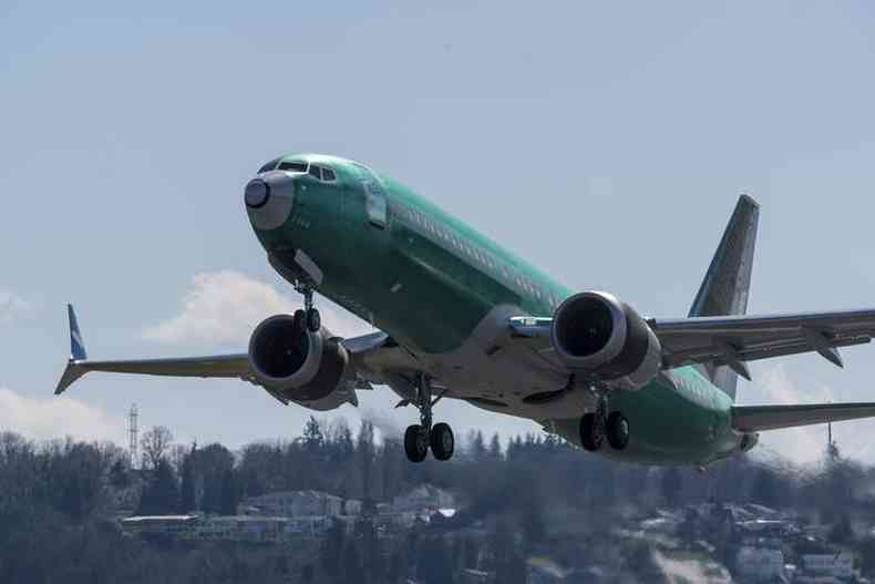 Desde 13 de maro a Boeing teve seus emblemticos avies 737 MAX impedidos de voar(foto: Stephen Brashear/Getty Images North America/AFP)
