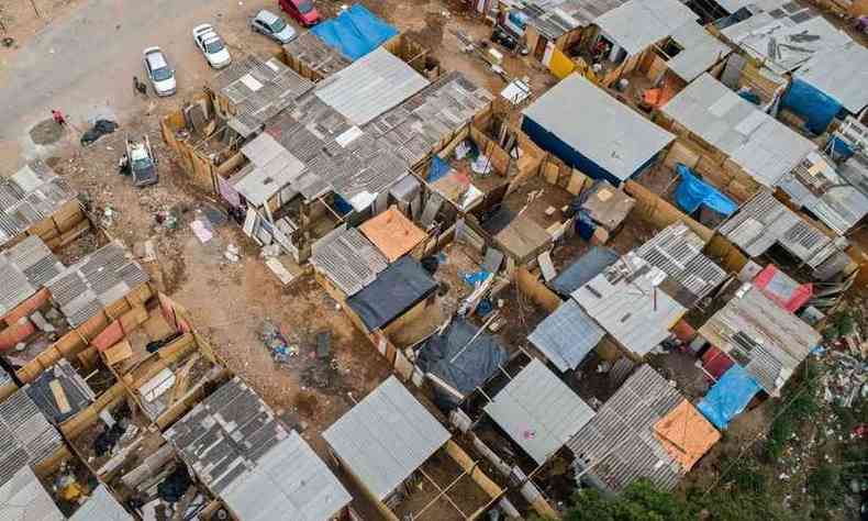 Favela Jardim Julieta, em So Paulo, capital(foto: FERNANDO MARRON / AFP)