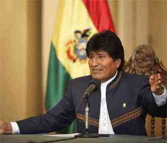 Evo Morales, presidente da Bolvia: 