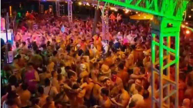 Festa no Rio foi interrompida pelas autoridades na semana passada(foto: BBC)
