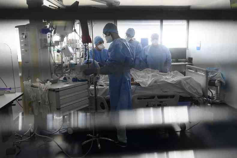 Paciente internado em hospital na Frana