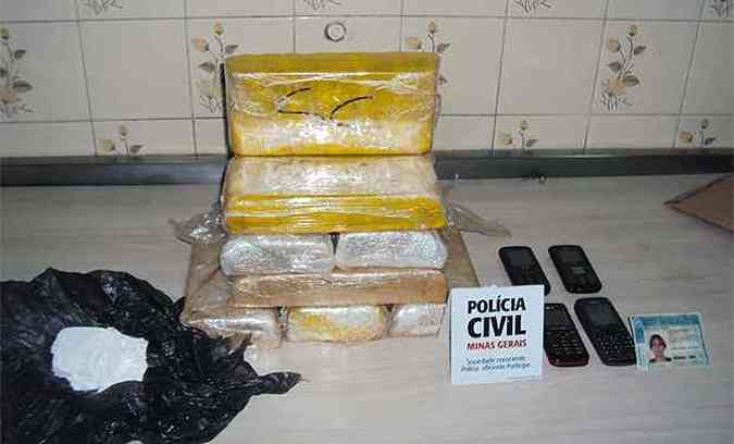 Traficante afirmou que comprou a droga por R$ 80 mil em Patrocnio(foto: Polcia Civil/Divulgao)