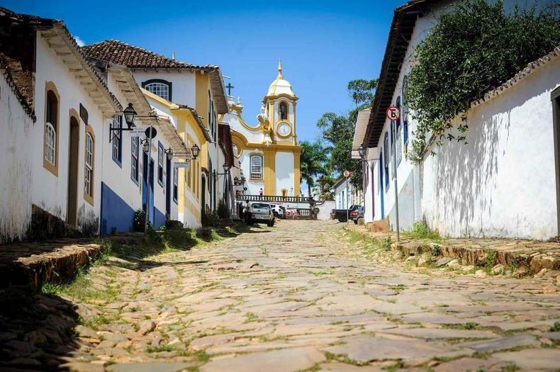 Em Tiradentes, curta os casarios e igrejas históricas barrocas como a Matriz de Santo Antônio(foto: Leandro Couri/EM) Tiradentes