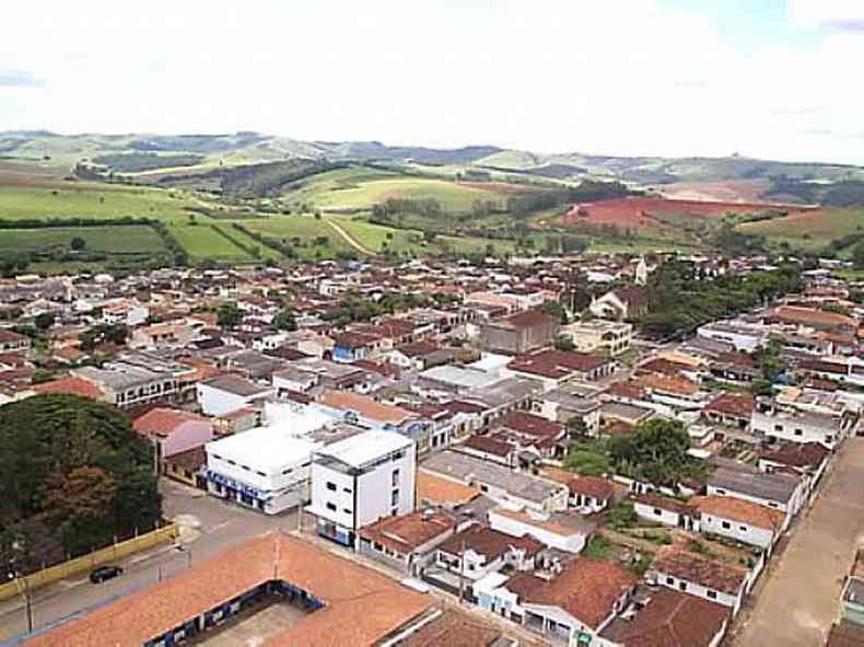 Vista area da cidade de Alterosa