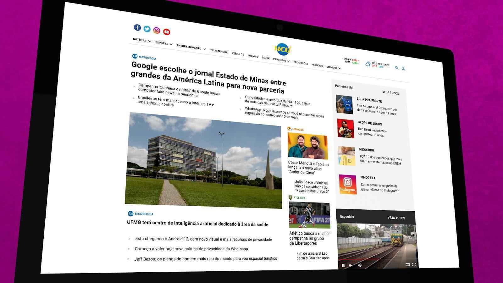Portal Uai: mais de 20 anos de parceria com os mineiros e com o mercado