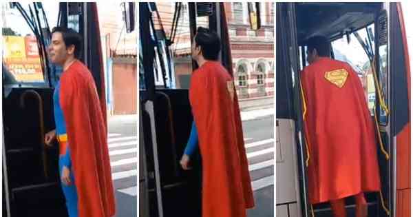 CLARK KENT, É VOCÊ? SUPERMAN É FLAGRADO 'PEGANDO' ÔNIBUS EM JUIZ DE FORA     - RÁDIO VOZ DA VERDADE