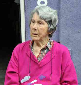 Helena Ferrentine, 90 anos, lembra das aulas de ginastica, onde Luiz Gonzaga tocava Sanfona(foto: Marcos Michelin/EM/D.A Press)