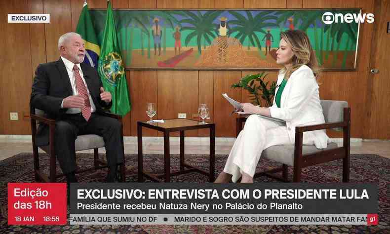 Lula d entrevista para Natuza Nery