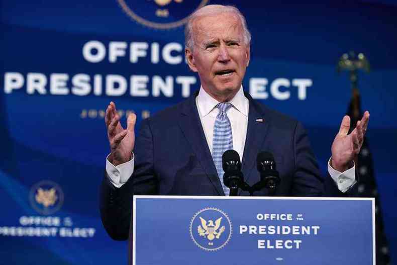 O presidente eleito dos Estados Unidos, Joe Biden(foto: CHIP SOMODEVILLA / GETTY IMAGES NORTH AMERICA / GETTY IMAGES VIA AFP )