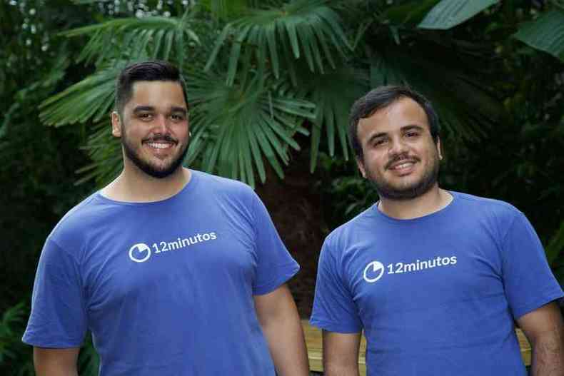 Guilherme Mendes e Rafael Guimares, fundadores da startup 12Min. Selecionada para a quarta turma de residncia do Google Campus, empresa mineira oferece microbooks em udio