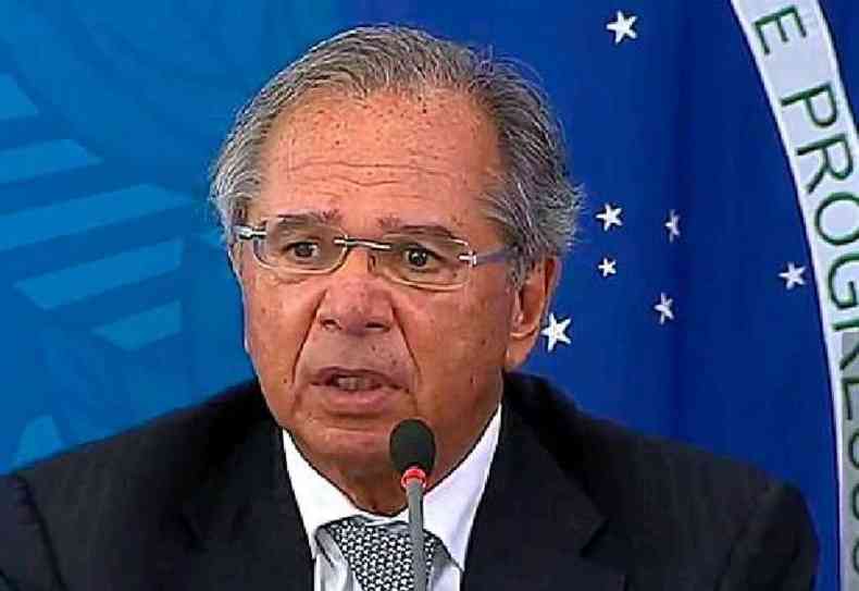 O ministro da Economia, Paulo Guedes, participou de live promovida pela XP Investimentos(foto: Agncia Brasil)