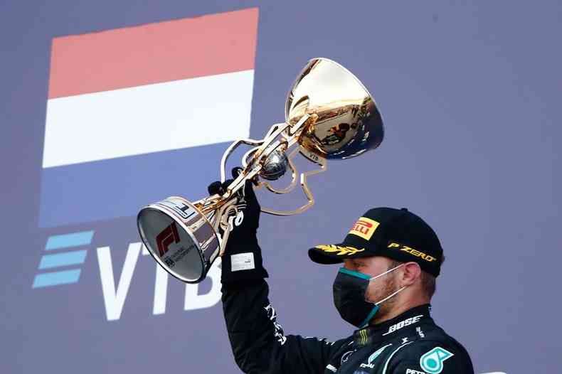 Valtteri Bottas, piloto da Mercedes, conquistou a nona vitria em sua carreira na Frmula 1 e a segunda da temporada(foto: Maxim Shemetov/AFP)