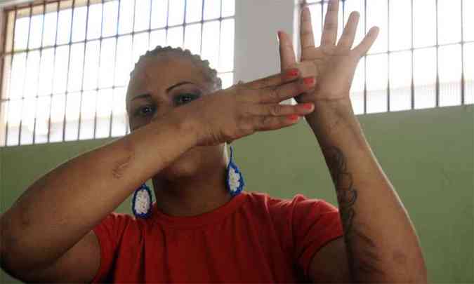 Vitria Rios Fortes conta que na cadeia j foi trocada at por cigarros(foto: Jair Amaral/EM/D.A.Press)