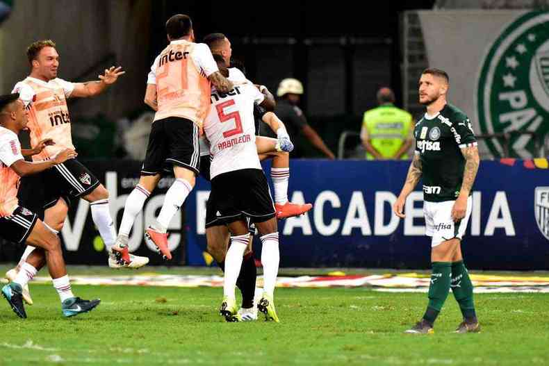 O So Paulo venceu o Palmeiras nos pnaltis em pleno Allianz Parque(foto: EDUARDO CARMIM/AGNCIA O DIA/ESTADO CONTEDO )