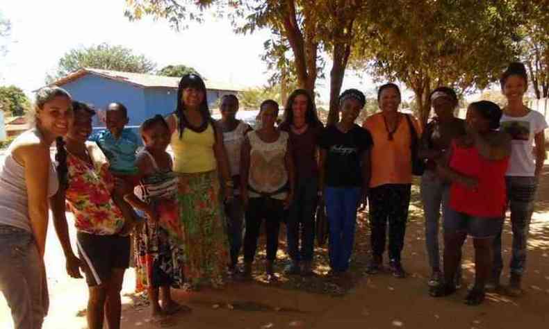 Integrantes da comunidade quilombola de Pontinha, em Paraopeba