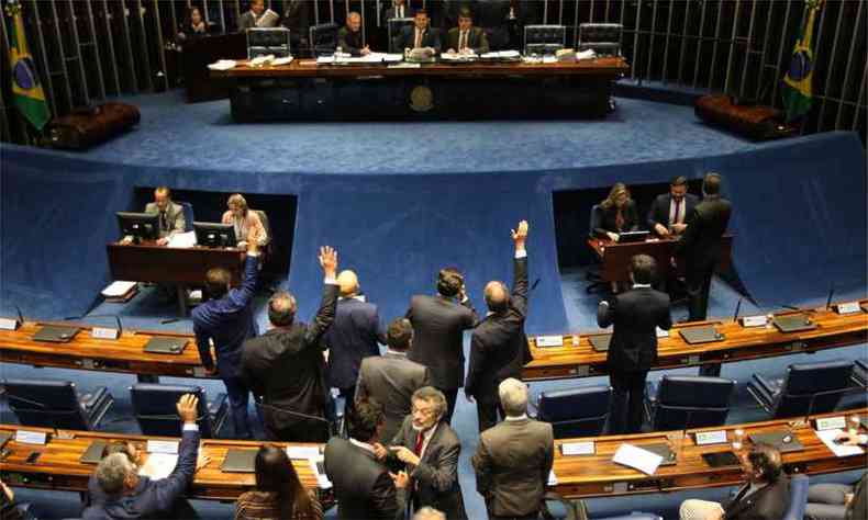 Os senadores esto liberados, mas, se quiserem, podero ir ao Senado(foto: Fabio Rodrigues Pozzebom/Agncia Brasil)