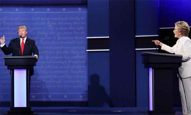 Candidatos se posicionaram sobre o aborto no �ltimo debate antes das elei��es(foto: Getty Images/AFP )