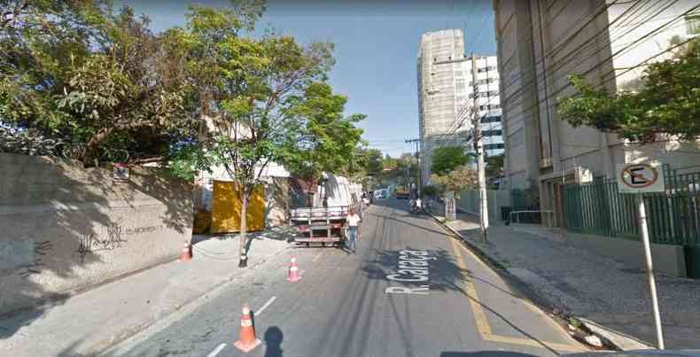 O crime aconteceu no Bairro Serra, Regio Centro-Sul de BH(foto: Google Street View/Reproduo)
