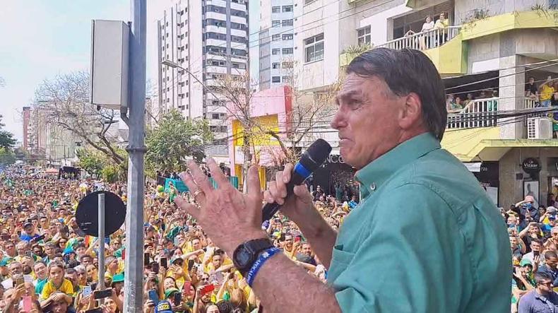 Bolsonaro fez campanha em Divinpolis e em Contagem