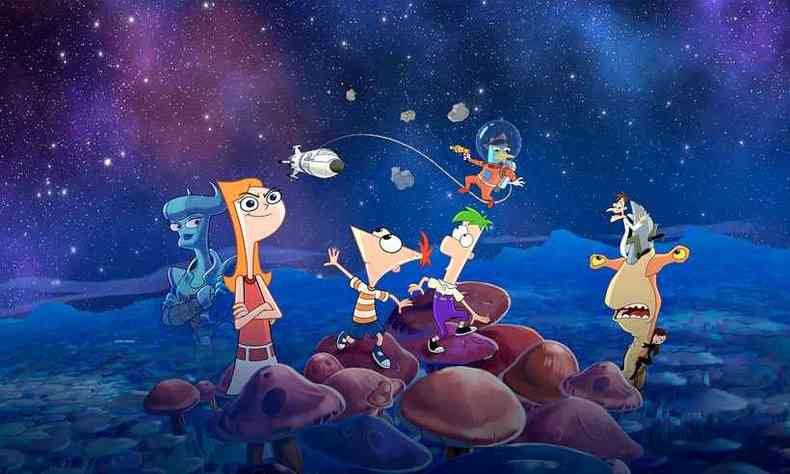 Filme leva Candace, Phineas e Ferb para o planeta Feebla-Oot(foto: Disney /divulgao)