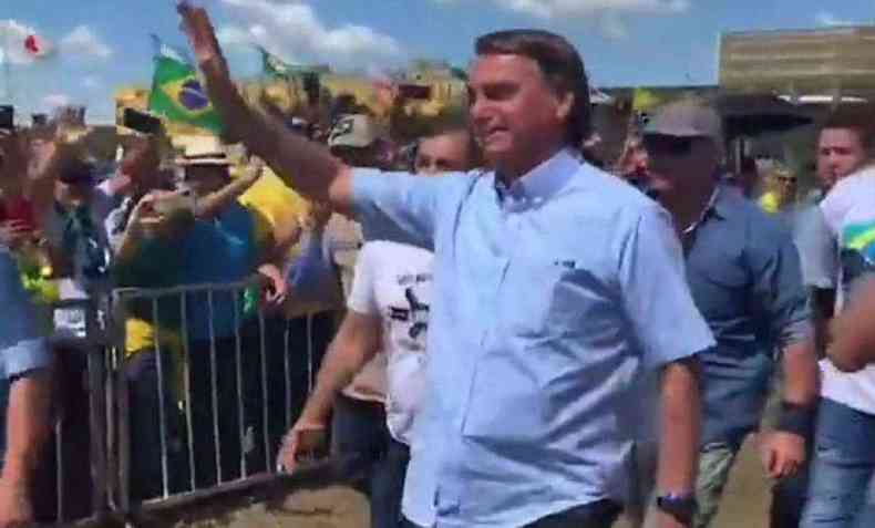 Bolsonaro em manifestao