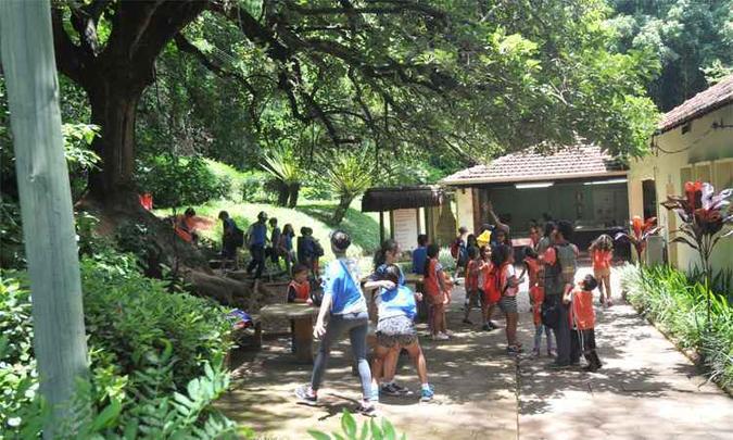 O Museu de História Natural da UFMG, no Horto, está recebendo 130 crianças esta semana para a quarta edição da sua colônia de férias (foto: Jair Amaral/EM/DA Press) O Museu de História Natural da UFMG, no Horto, está recebendo 130 crianças esta semana para a quarta edição da sua colônia de férias (foto: Jair Amaral/EM/DA Press)