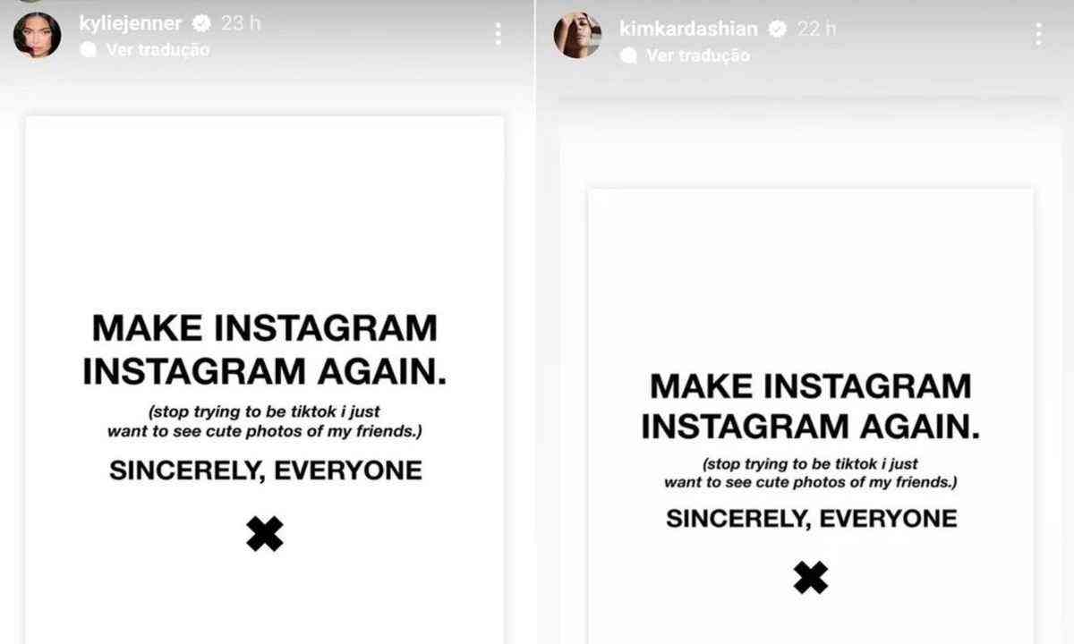  Influencer pede ao Instagram: pare de tentar ser o Tik Tok 