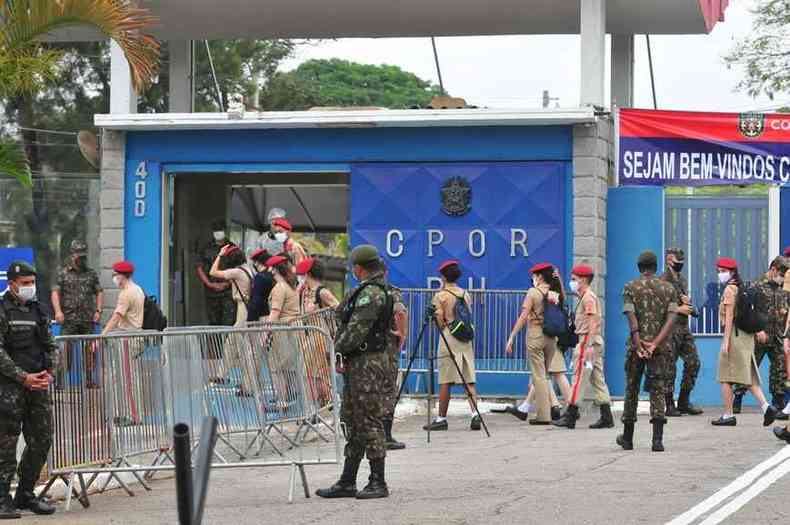 Colgio Militar de BH voltou a ser impedido de reabrir para aulas presenciais (foto: Gladyston Rodrigues/EM/D.A Press)