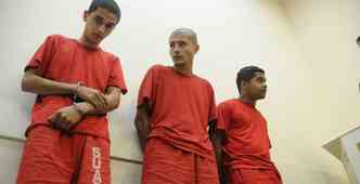 Erik Thalison Soares dos Santos, Rogerio Lopes Pimenta e KyllderFernandes Dias Fonseca(foto: Beto Novaes/Em/DA Press)